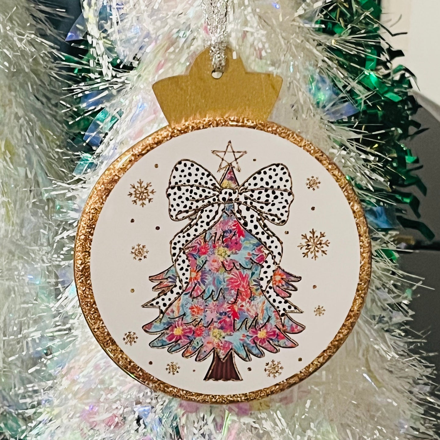 RAINBOW CHRISTMAS TREE ORNAMENT