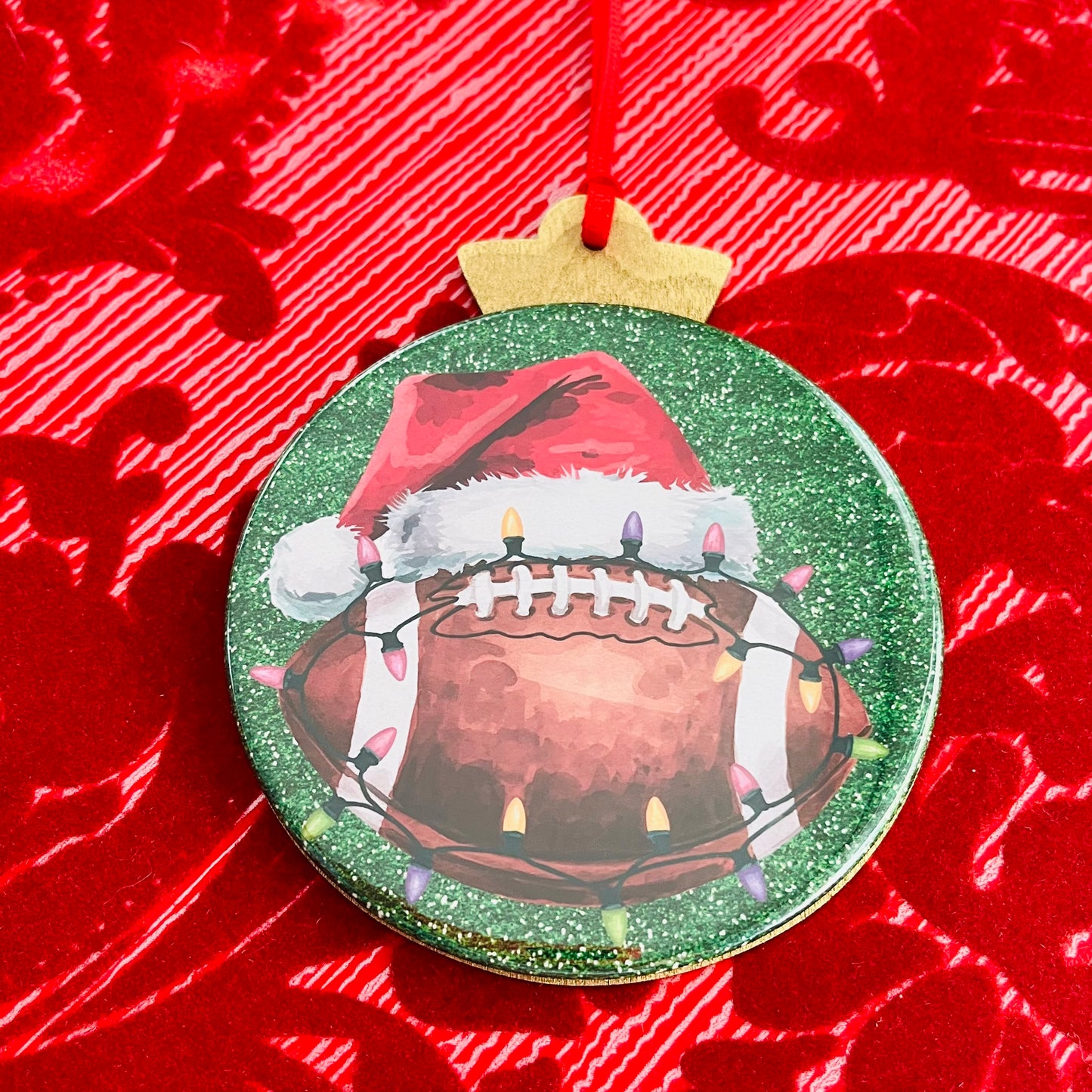 FOOTBALL LOVER CHRISTMAS ORNAMENT