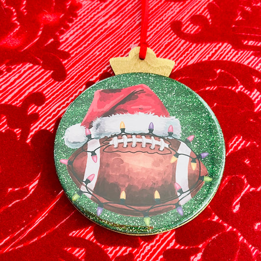 FOOTBALL LOVER CHRISTMAS ORNAMENT
