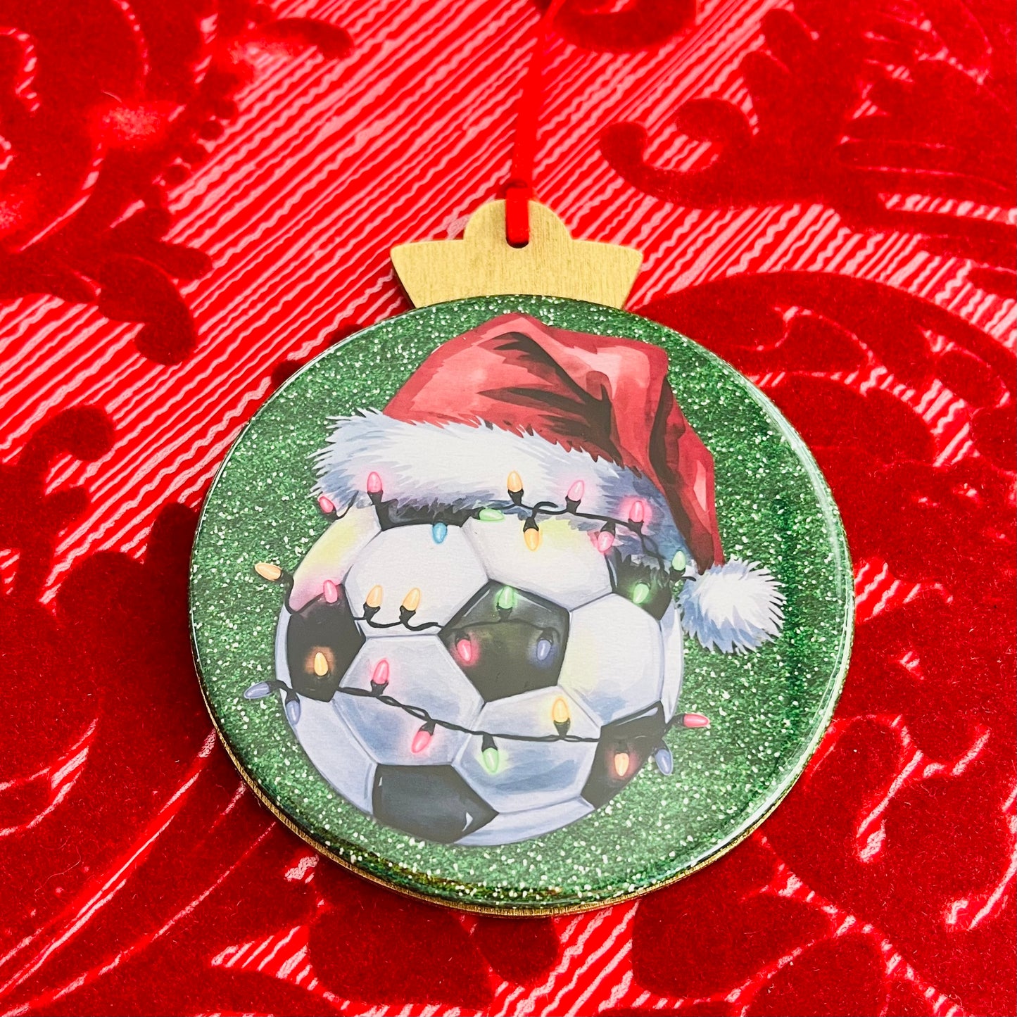 SOCCER LOVER CHRISTMAS ORNAMENT