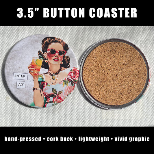 SALTY AF FUNNY COASTER 3.5"