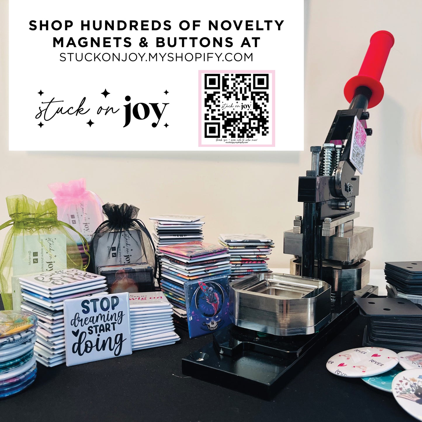 TODAY, I CHOOSE JOY 2x2 SQUARE MAGNET