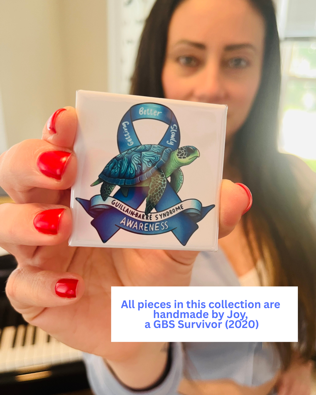 GUILLAIN-BARRE SYNDROME Awareness Collection - Magnet, Ornament, Pins, Bottle Opener, Keychain - Choose your style