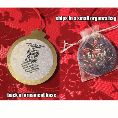 NFL Team Graffiti Art Ornament/Magnet Combo - Choose Your Team!