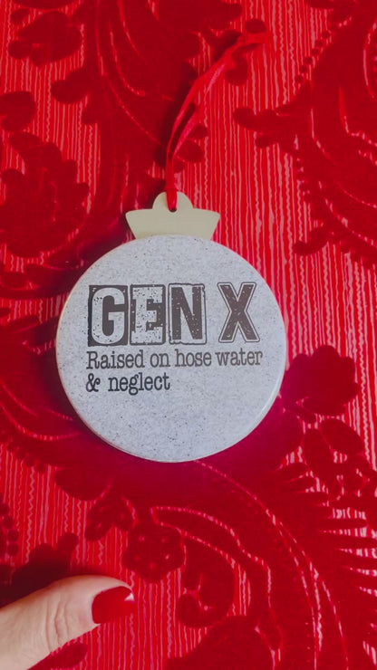 GENX NOSTALGIA 3.5” Handmade Christmas Button Ornament/Magnet Combo